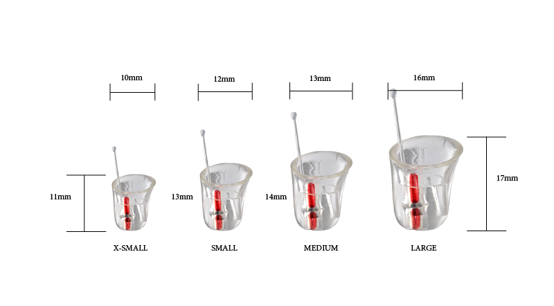 Earasers sizing chart
