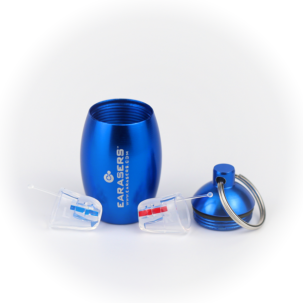 Earasers Ear Plug Carrying Case Blue