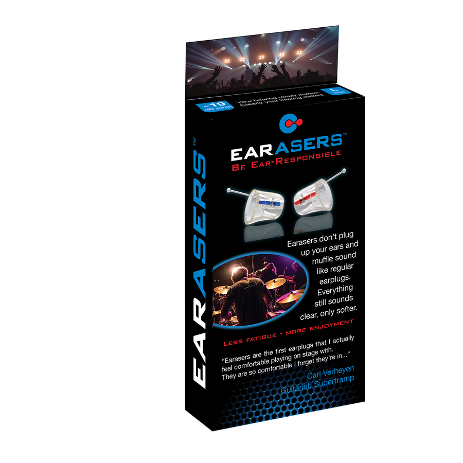 Earasers high fidelity earplugs for musicians and concertgoers ...